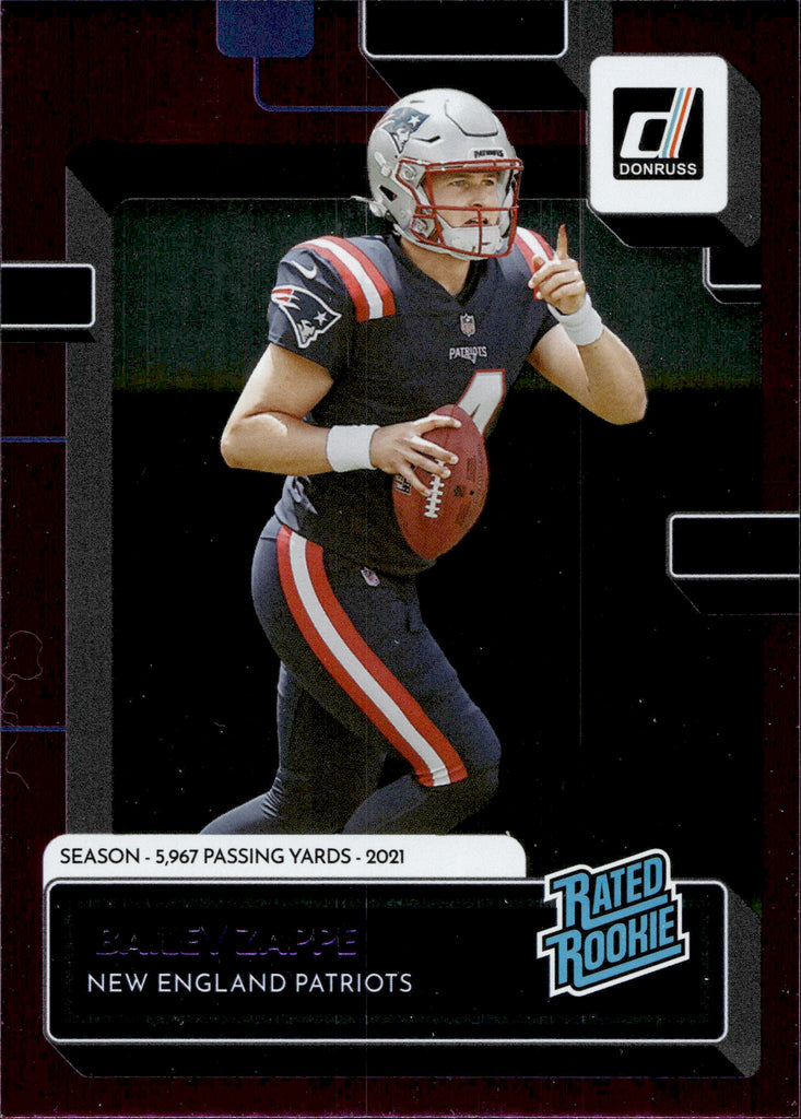 : 2022 Donruss #329 Bailey Zappe New England Patriots