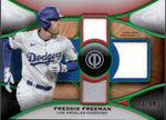 2025 Freddie Freeman Topps Tribute GREEN TRIPLE JERSEY 13/99 RELIC #TTR-FF Los Angeles Dodgers