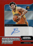 2021-22 Luis Scola Panini Chronicles Prizm NATIONAL PRIDE SIGNATURES RED PRIZM AUTOGRAPH AUTO #NPS-LSC Indiana Pacers Argentina