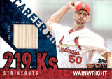 2015 Adam Wainwright Bowman CAREER HIGH GAME-USED MEMORABILIA BAT #CRH-AW St. Louis Cardinals