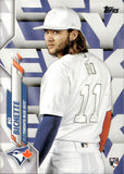2020 Bo Bichette Topps SERIES 1 ROOKIE SP PHOTO VARIATION RC #78 Toronto Blue Jays