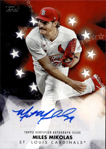 2024 Miles Mikolas Topps BASEBALL STARS AUTO AUTOGRAPH #BSA-MMI St. Louis Cardinals