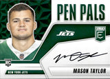 2025 Mason Taylor Panini Donruss Elite PEN PALS ROOKIE AUTOGRAPH RC AUTO #PP-MTA New York Jets