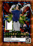 2026 Ethan Holliday Panini Donruss PROSPECT JERSEY KINGS ORANGE ICE #PJK-EH Colorado Rockies 2