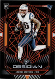 2019 Jakobi Meyers Panini Obsidian ROOKIE ELECTRIC ETCH ORANGE 45/50 RC #143 New England Patriots