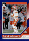 2024 Patrick Mahomes Panini Donruss Optic BLUE PRIZM 190/199 #94 Kansas City Chiefs