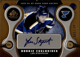 2005-06 Lee Stempniak Upper Deck SP Game Used ROOKIE EXCLUSIVES AUTOGRAPH 48/100 RC AUTO #RE-LS St. Louis Blues