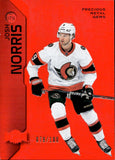 2023-24 Josh Norris Skybox Metal Universe PRECIOUS METAL GEMS RED 79/100 PMG #079 Ottawa Senators