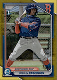 2024 Yoeilin Cespedes BOWMAN CHROME PROSPECTS 1ST BOWMAN GOLD REFRACTOR 40/50 #BCP-139 Boston Red Sox