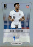2026 Alex Freeman Panini Prizm FIFA World Cup AUTOGRAPH PRIZM ROOKIE 54/75 AUTO RC #12-AF UNITED STATES