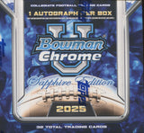 2025 Bowman Chrome University Football Sapphire Edition, Box