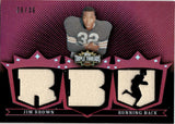 2007 Jim Brown Topps Triple Threads TRIPLE RED JERSEY 30/36 RELIC #TTR-44 Cleveland Browns