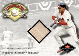 2001 Roberto Alomar Fleer Platinum LUMBERJACKS GAME-USED BAT Cleveland Indians