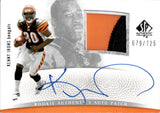 2007 Kenny Irons Upper Deck SP Authentic ROOKIE PATCH AUTO 679/725 RC AUTO #279 Cincinnati Bengals