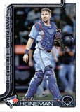 2025 Tyler Heineman Topps Update CANVAS STOCK 1/50 #US91 Toronto Blue Jays