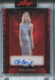 2025 Brie Larson Leaf Red Carpet BLACK FOIL AUTO 1/1 ONE OF ONE AUTOGRAPH #A-BL1 Captain Marvel