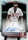 2025 Kaelen Culpepper Bowman Chrome MOJO REFRACTOR AUTOGRAPH AUTO #BMA-KC Minnesota Twins