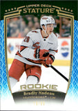 2024-25 Bradly Nadeau Upper Deck Stature BLUE ROOKIE 19/99 RC #47 Carolina Hurricanes