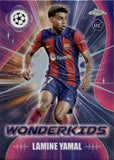 2023-24 Lamine Yamal Topps Chrome UEFA Club Competitions WONDERKIDS ROOKIE RC #WK-3 FC Barcelona
