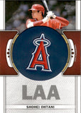 2023 Shohei Ohtani Topps COMMEMORATIVE TEAM LOGO PATCH RELIC #TLP-SO Los Angeles Angels