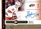 2024-25 Bradly Nadeau Upper Deck Ultimate Collection ULTIMATE EMBLEMS ROOKIE AUTOGRAPH 14/99 RC AUTO #UER-BN Carolina Hurricanes