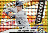2021 Alex Bregman Panini Mosaic LAUNCHED REACTIVE YELLOW PRIZM 51/99 #L4 Houston Astros