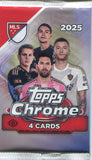 2025 Topps MLS Chrome Soccer Hobby, Pack *RELEASES 2/19*