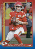 2025 Patrick Mahomes Topps Chrome RED WHITE BLUE REFRACTOR #148 Kansas City Chiefs 2