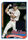 2024 Jarren Duran Topps SERIES ONE 1989 DESIGN JERSEY RELIC #89BR-JD Boston Red Sox