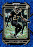 2022 Alontae Taylor Panini Prizm BLUE SHIMMER PRIZM ROOKIE 24/25 RC #392 New Orleans Saints