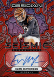 2024 Evan McPherson Panini Obsidian SEISMIC SIGNATURES RED PRIZM AUTOGRAPH 68/75 AUTO #SS-EPN Cincinnati Bengals