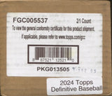 2024 Topps Definitive Baseball Hobby, 2 Box Case