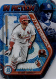 2025 JJ Wetherholt Bowman Chrome IN ACTION BLUE MOJO REFRACTOR 40/150 DIE-CUT #BIA-25 St. Louis Cardinals