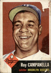 1953 Roy Campanella Topps #27 Brooklyn Dodgers HOF BV $500 *POOR CONDITION*