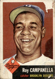 1953 Roy Campanella Topps #27 Brooklyn Dodgers HOF BV $500 *POOR CONDITION*