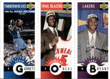 1996-97 Kevin Garnett Jermaine ONeal Kobe Bryant Upper Deck Collector's Choice MINI'S ROOKIE RC #M129 Minnesota Timberwolves Portland Trail Blazers Los Angeles Lakers 1