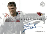 2001 Jake Plummer Upper Deck SP Authentic SIGN OF THE TIMES AUTOGRAPH AUTO #JPL Arizona Cardinals