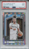 2024-25 Stephon Castle Donruss Optic HOLO SILVER RATED ROOKIE RC PSA 9 #254 San Antonio Spurs 4341