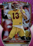 2022 Caleb Williams Bowman University Chrome 1ST BOWMAN PINK REFRACTOR #50 Chicago Bears