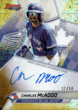 2025 Charles McAdoo Bowman's Best BEST OF 2025 GOLD MINI DIAMOND AUTOGRAPH 37/50 AUTO #B25-CMC Toronto Blue Jays