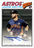 2026 Jacob Melton Topps Heritage ROOKIE REAL ONE AUTO AUTOGRAPH RC #ROA-JME Houston Astros