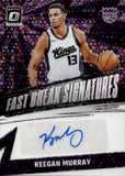 2024-25 Keegan Murray Panini Donruss Optic FAST BREAK SIGNATURES PINK PRIZM AUTOGRAPH 9/25 AUTO #FBS-KEE Sacramento Kings