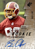 2009 Brian Orakpo Upper Deck SPx ROOKIE SIGNATURES AUTOGRAPH 187/299 RC AUTO #124 Washington Redskins
