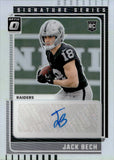 2025 Jack Bech Panini Donruss Optic SIGNATURE SERIES AUTOGRAPH PRIZM ROOKIE AUTO RC #SSH-JB Las Vegas Raiders