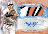 2017 Manny Machado Topps Inception AUTOGRAPH PATCH ORANGE 1/10 AUTO #IAP-MM Baltimore Orioles