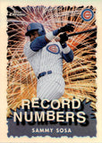 1999 Sammy Sosa Topps Chrome RECORD NUMBERS REFRACTOR #RN5 Chicago Cubs