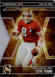 2025 Steve Young Panini Silhouette SUPER BOWL XXIX DIE-CUT 11/25 #6 San Francisco 49ers