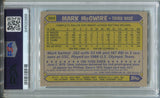 1987 Mark McGwire Topps PSA 8 #366 Oakland A's 0986