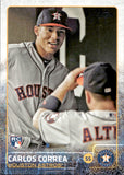 2015 Carlos Correa Topps Update ROOKIE DUGOUT SP PHOTO VARIATION RC #US174 Houston Astros