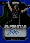 2023 Sami Zayn Panini Prizm WWE BLUE SUPERSTAR AUTO 14/49 AUTOGRAPH #SA-SZN Friday Night Smackdown